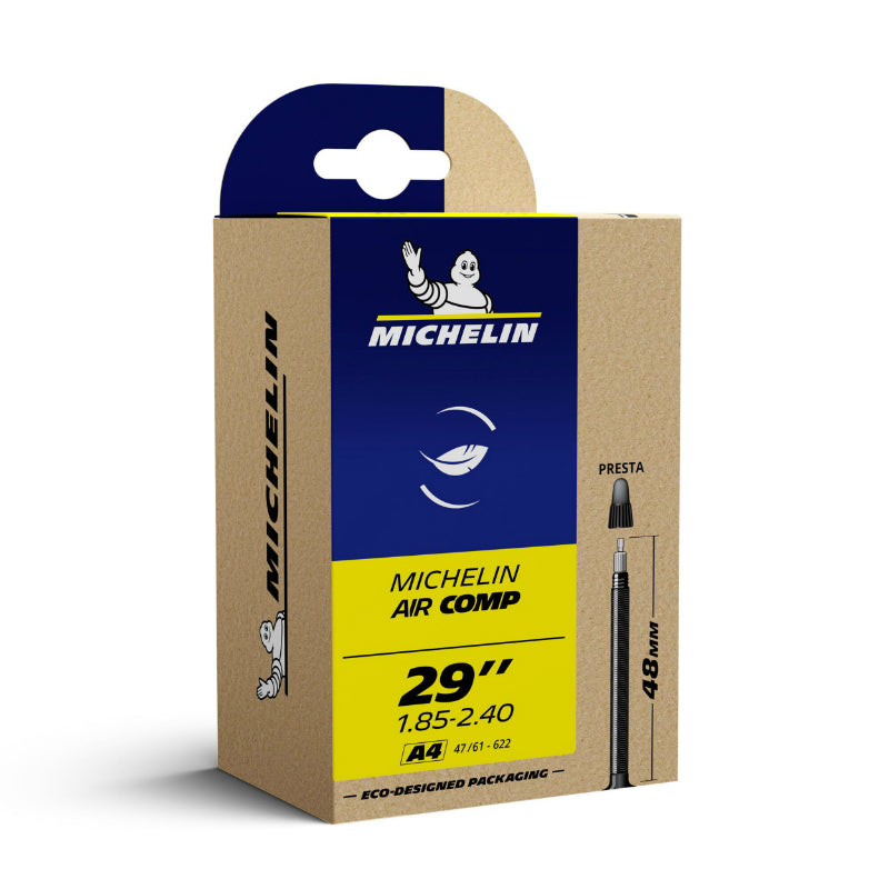 CHAMBRE A AIR VELO 700 x 47-61 - 29 x 1.85-2.40 MICHELIN AIRCOMP A4 VALVE PRESTA 48mm 125g