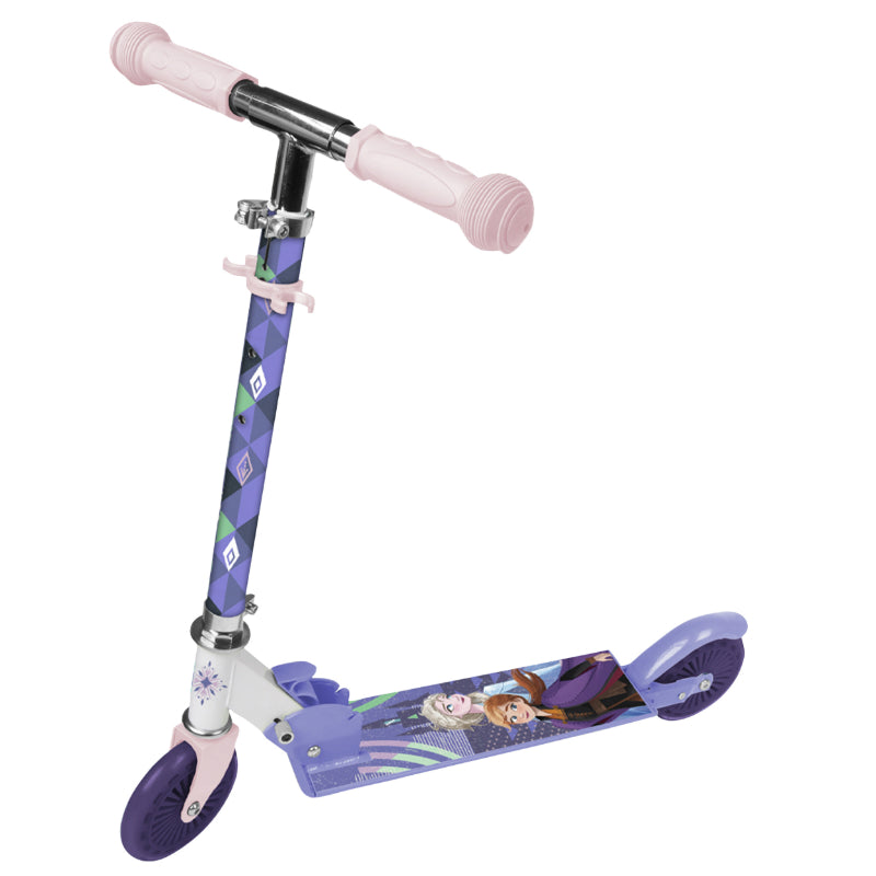 TROTTINETTE ENFANT DISNEY 2 ROUES FROZEN  ACIER PLIABLE ET REGLABLE AVEC FREIN ROUE ARRIERE