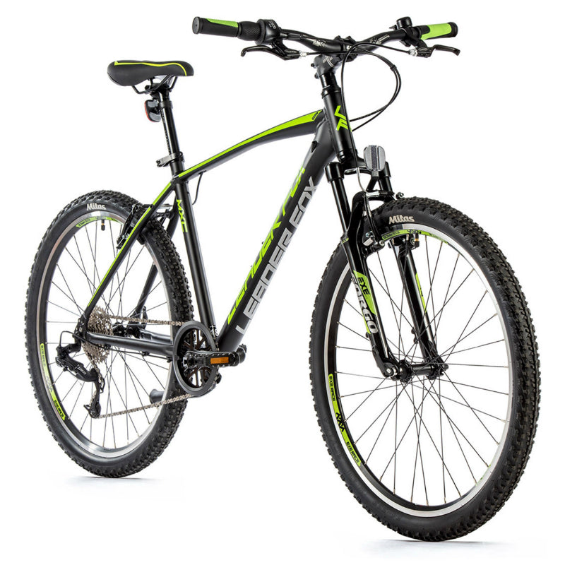 VELO MUSCULAIRE VTT 26 LEADER FOX MXC 2023 HOMME NOIR MAT-VERT 8V CADRE 20 POUCES (TAILLE ADULTE 180 à 188 cm)