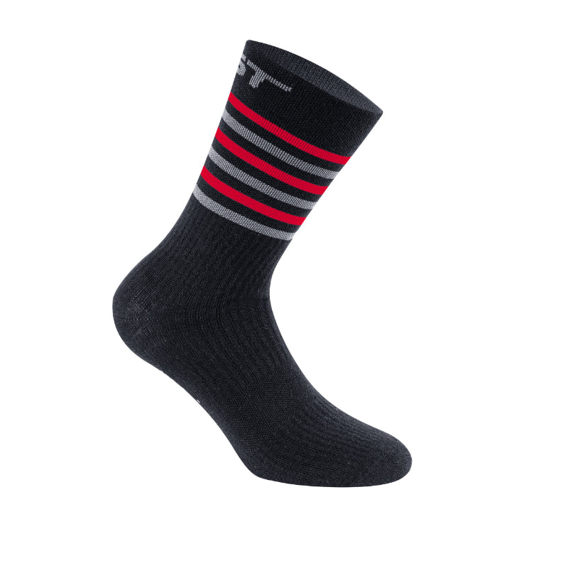 CHAUSSETTES HIVER GIST CLIMATIC NOIR-ROUGE 44-47 (PAIRE) ANTIBACTERIEN   -5874