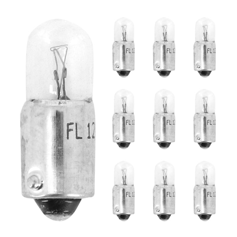 AMPOULE-LAMPE STANDARD 12V  5W CULOT BA9s NORME T5W BLANC (FEU DE POSITION) (BOITE DE 10)  -FLOSSER-