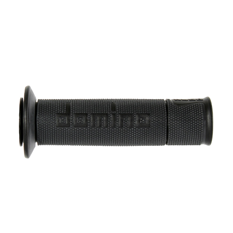 REVETEMENT POIGNEE DOMINO MOTO ON ROAD A450 ANTHRACITE-NOIR OPEN END 120-125mm (PAIRE)