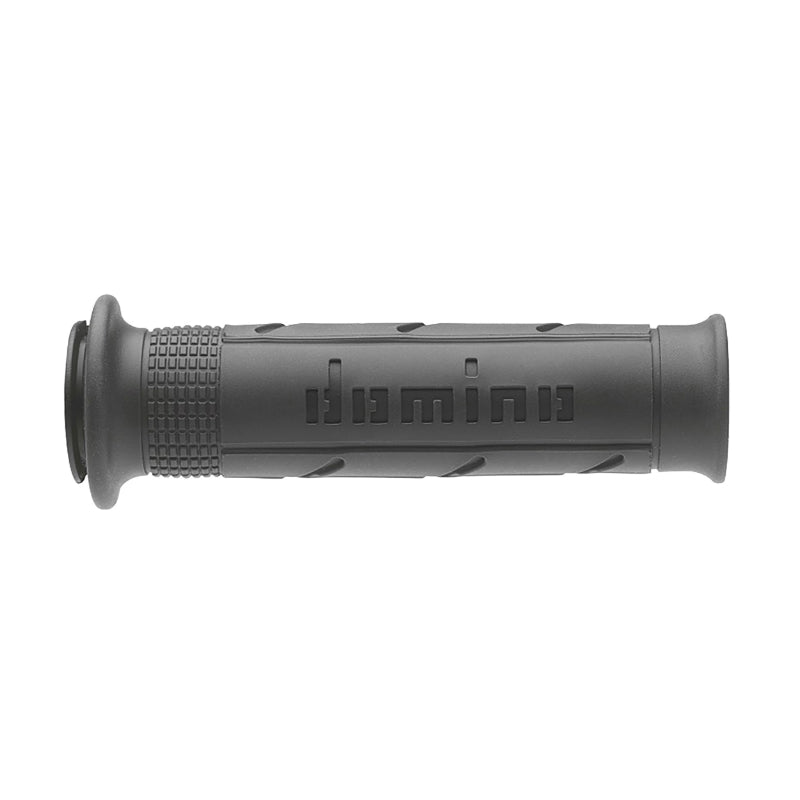 REVETEMENT POIGNEE DOMINO MOTO ON ROAD A250 ANTHRACITE-NOIR OPEN END 120-125mm (PAIRE)