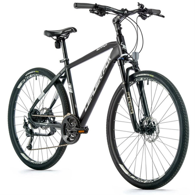 MUSCLE BIKE VTC 28 LEADER FOX SUMAVA 2023 MEN'S MATTE BLACK 9V 22.5 INCH FRAME (ADULT SIZE 190 cm and up)