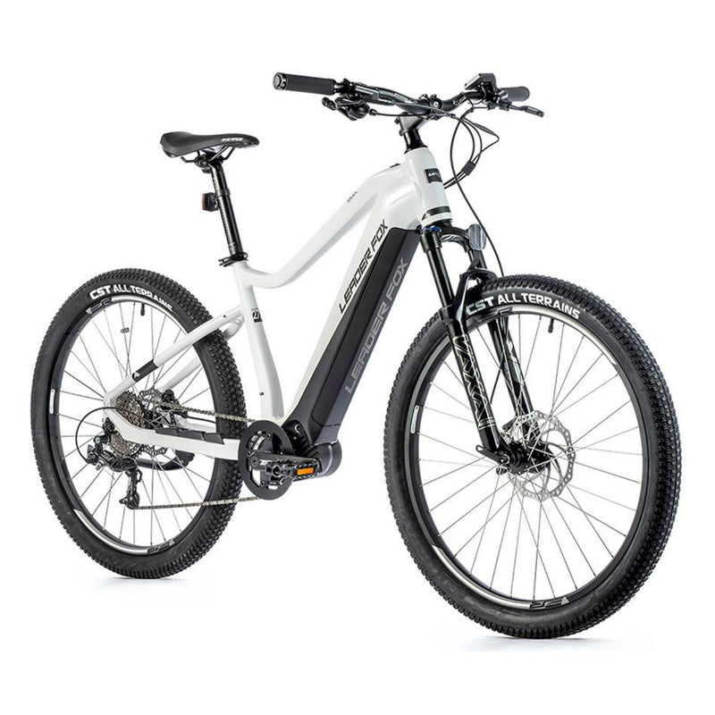 ELECTRIC BIKE-VAE VTT 27.5 LEADER FOX SWAN 2023 MEN WHITE 9V CENTRAL MOTOR BAFANG M300 36V 80Nm BATTERY 15Ah (FRAME SIZE 17.5'' - H45cm - M - FOR ADULTS FROM 168cm to 178cm)