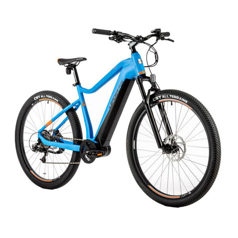 VELO ELECTRIQUE-VAE VTT 29 LEADER FOX SWAN 2023 HOMME BLEU MAT 9V MOTEUR CENTRAL BAFANG M300 36V 80Nm BATTERIE 15Ah (TAILLE CADRE 17,5'' - H45cm - M - POUR ADULTE DE 168cm à 178cm)