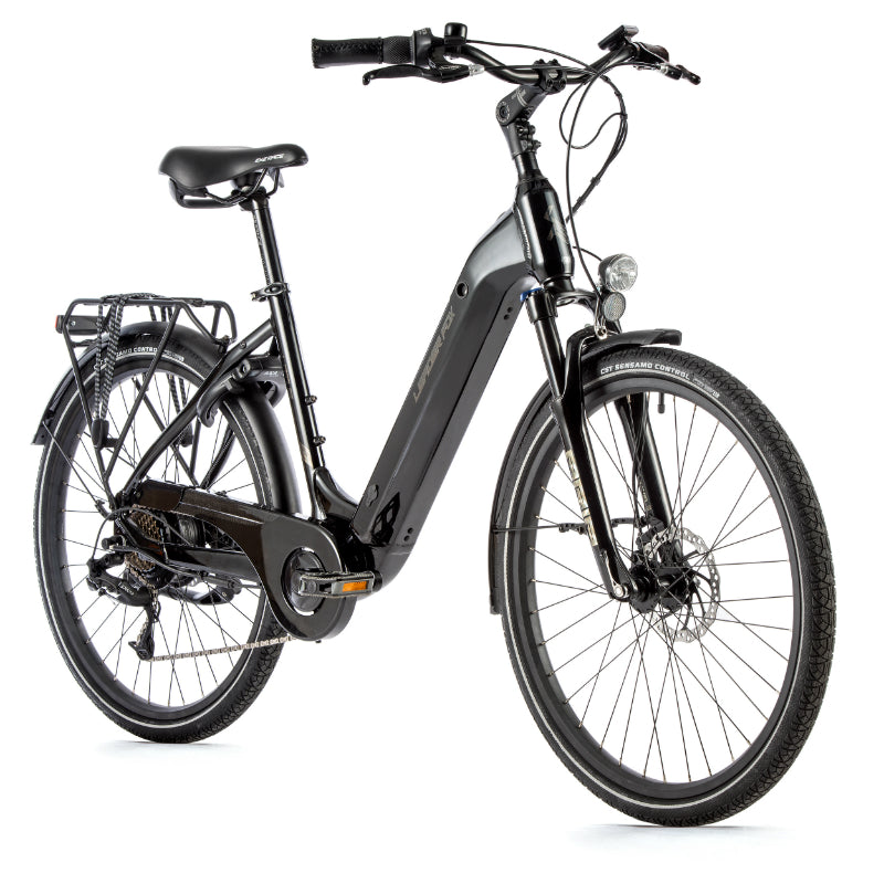 VELO ELECTRIQUE-VAE CITY 26 LEADER FOX LOTUS 2023 MIXTE NOIR 7V MOTEUR ROUE AR BAFANG 36V 45Nm BATTERIE 15Ah (16,5'' - H43cm - TAILLE S - POUR ADULTE DE 158cm à 168cm)