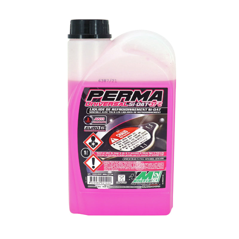 LIQUIDE DE REFROIDISSEMENT MINERVA PERMA UNIVERSAL D -37°C SI-OAT (FUCHSIA)  (1L)