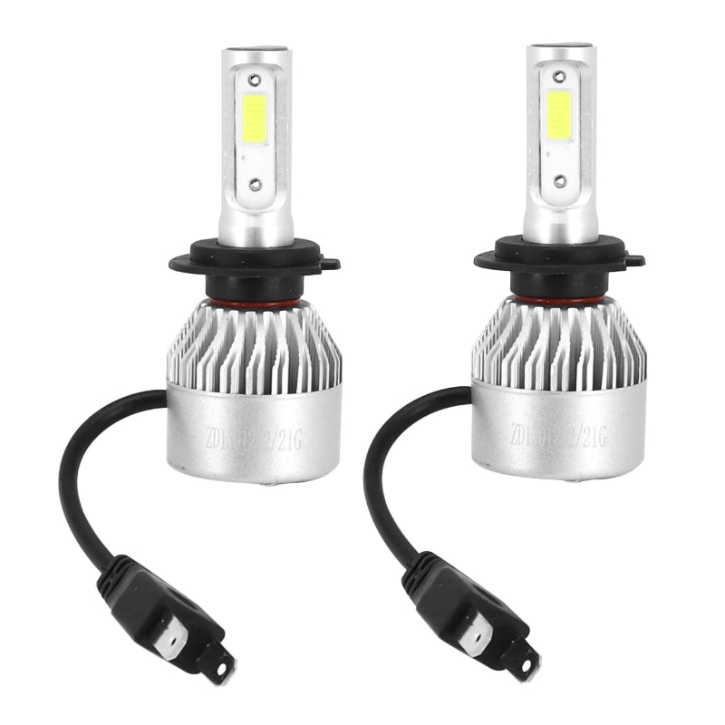 AMPOULE-LAMPE A LED H7 12V CULOT PX26D 8000 LUMENS 6500K AVEC VENTILATEUR DE REFOIDISSEMENT ALU (CODE-PHARE) (VENDU PAR 2 )  -SELECTION P2R-