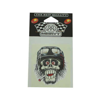 AUTOCOLLANT-STICKER MERYT DESSIN MOTARD PETARD (8,3x7,5cm)