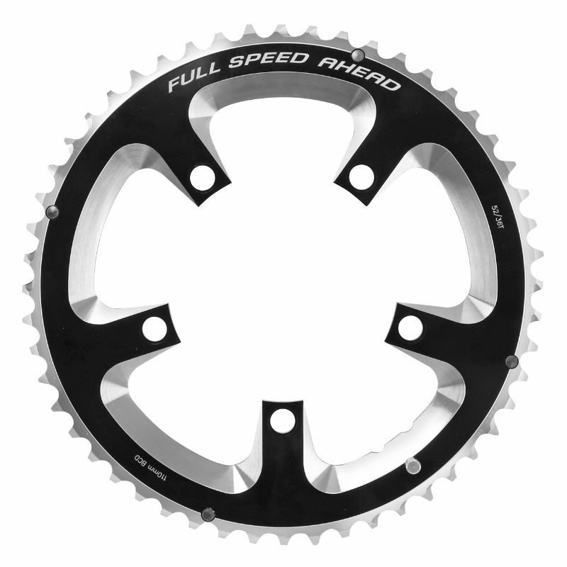 ROAD CHAINRING 5BRA D.110 FSA ORIGINAL 52TTS EXTERIOR 11-10V. GOSSAMER BLACK (371-0252A)