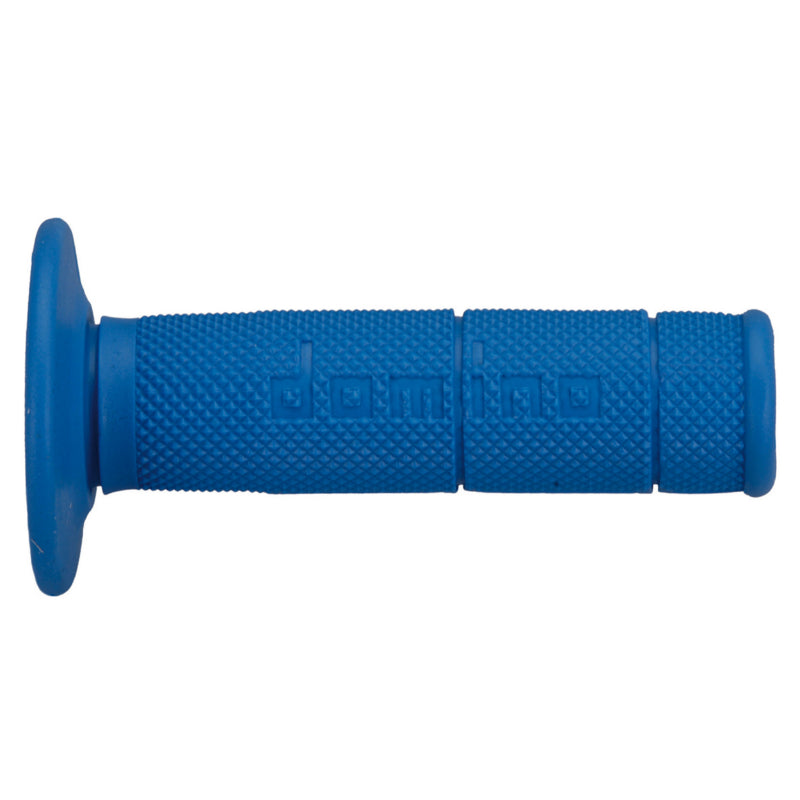 REVETEMENT POIGNEE DOMINO MOTO OFF ROAD 1150 BLEU CLOSED END 120mm (PAIRE)