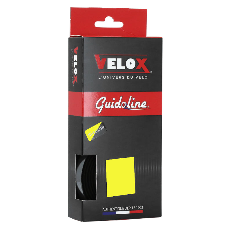 HANDLEBAR TAPE - VELOX MAXI CORK BICOLOR BLACK-YELLOW HANDLEBAR - HANDLEBAR TAPE