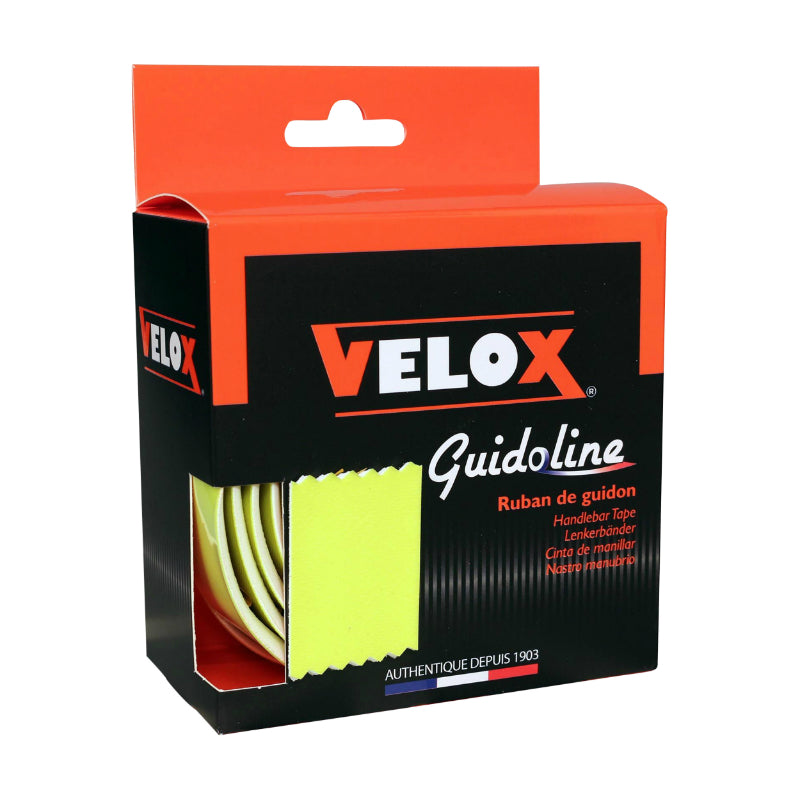 HANDLEBAR TAPE - VELOX HIGH GRIP MAXI COMFORT 3.5mm FLUORESCENT YELLOW - HANDLEBAR TAPE