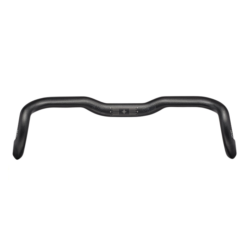 ROAD HALF RISE STUUR ERGOTEC RANDONNEUR ER-20 ALU ZWART DIAM 31,8 mm L 440-533 mm RISE 20 mm (LEVEL 5 GOEDGEKEURD)