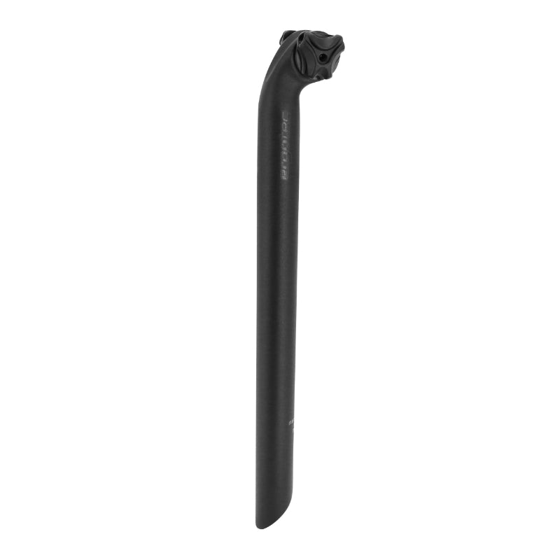 ERGOTEC VIPER 20 BLACK ALUMINIUM ROAD-MTB SEAT POST DIAM 27.2 MM L 400 MM SETBACK 20 mm (LEVEL 5 APPROVED)