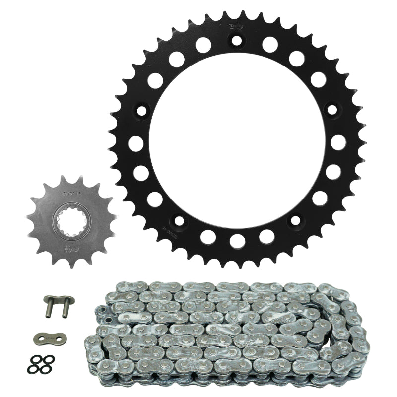 KIT CHAINE ADAPTABLE VOGE 500 DS 2020+  520  15x45  (DIAM COURONNE 158-180-8.2)  (DEMULTIPLICATION ORIGINE)  -AFAM-