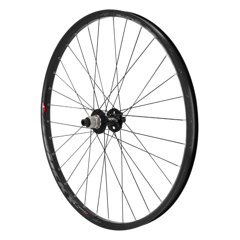 ROUE VTT DISQUE 27.5" TRUCKY 30 BOOST TUBELESS READY ARRIERE DISQUE 6 TROUS NOIR MOYEU SRAM XD 12V AXE TRAVERSANT 12-148 COMPATIBLE VAE - ALL TERRAIN JANTE 30C 32 RAYONS