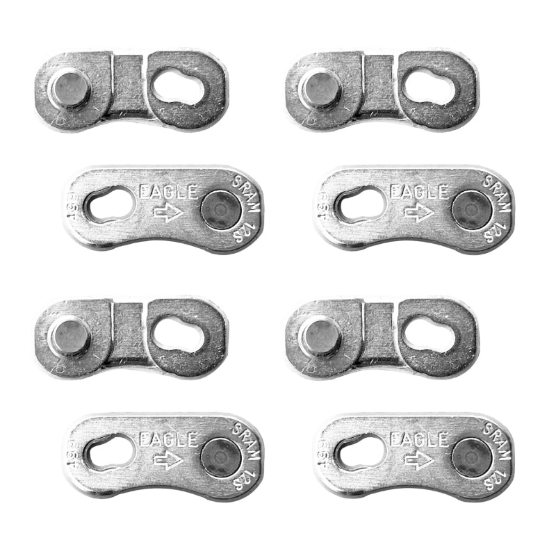 12V BICYCLE CHAIN ​​CONNECTOR. SRAM EAGLE SILVER (QUICK RELEASE) (BLISTER OF 4)