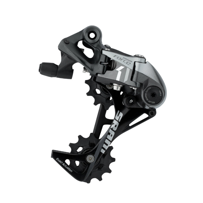 DERAILLEUR ROUTE - GRAVEL ARRIERE SRAM 11V. FORCE CHAPE LONGUE NOIR MONO PLATEAU