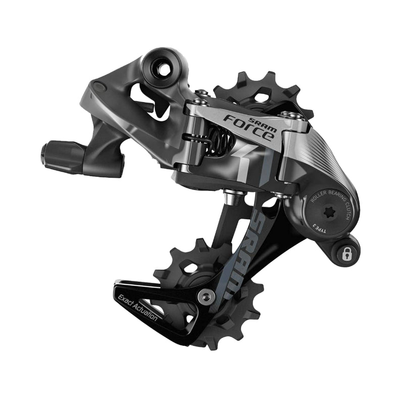 DERAILLEUR ROUTE - GRAVEL ARRIERE SRAM 11V. FORCE CHAPE MOYENNE NOIR MONO PLATEAU