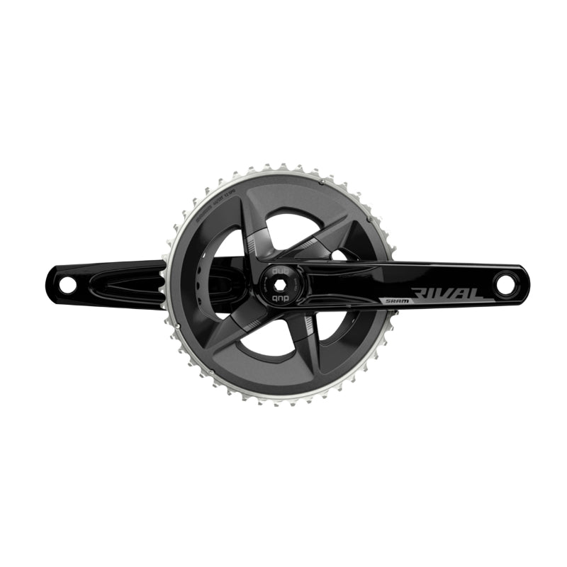 PEDALIER ROUTE SRAM 12V. RIVAL ALU GRAVEL AXE INTEGRE DUB 170mm 46x33dts ENTRAXE PLATEAUX 107mm (SANS CUVETTES)