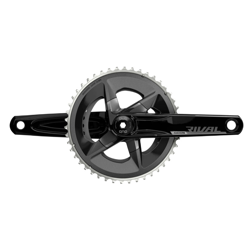 PEDALIER ROUTE SRAM 12V. RIVAL ALU GRAVEL AXE INTEGRE DUB 172.5mm 46x33dts ENTRAXE PLATEAUX 107mm (SANS CUVETTES)