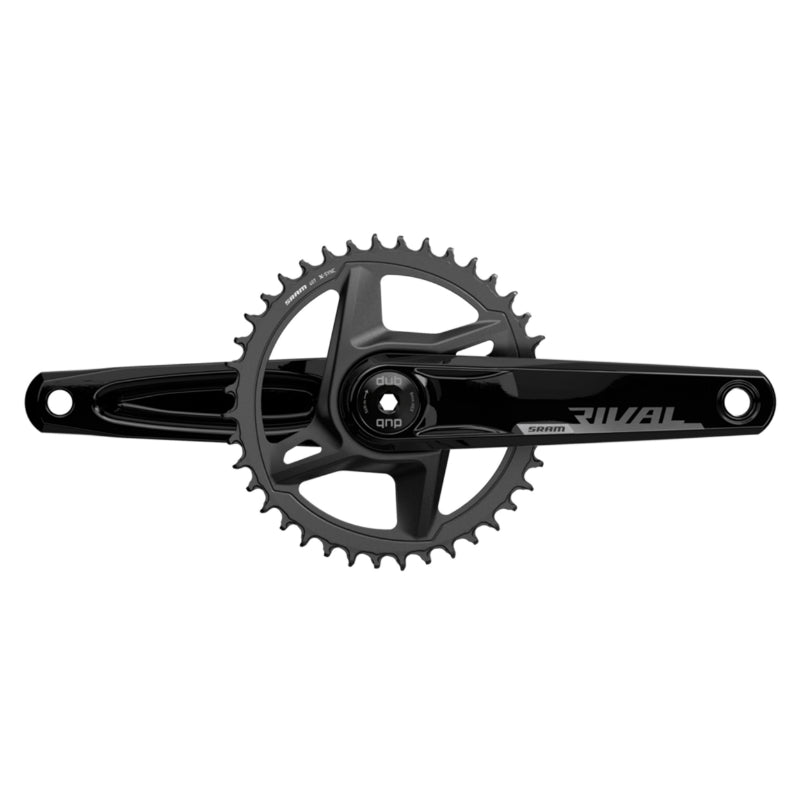 PEDALIER ROUTE SRAM 12V. RIVAL ALU GRAVEL AXE INTEGRE DUB WIDE 170mm 40dts ENTRAXE PLATEAUX 107mm (SANS CUVETTES)