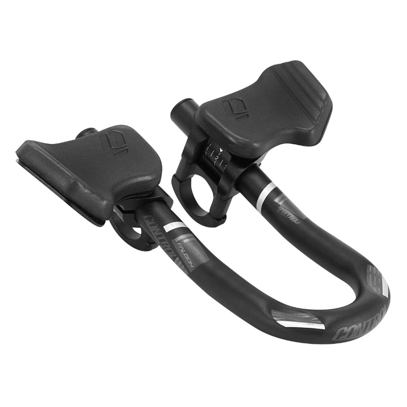 CONTROLTECH U-SHAPED HANDLEBAR EXTENSION TIME TRIAL 31.8 ALU MAT BLACK WITH ARM REST