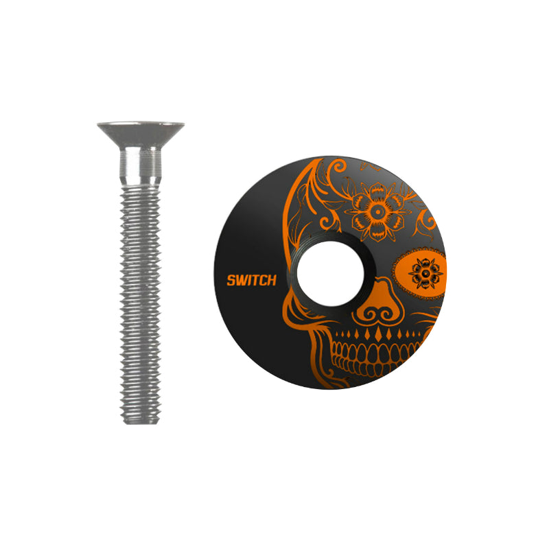 CAPOT JEU DIRECTION SWITCH SKULL NOIR-ORANGE