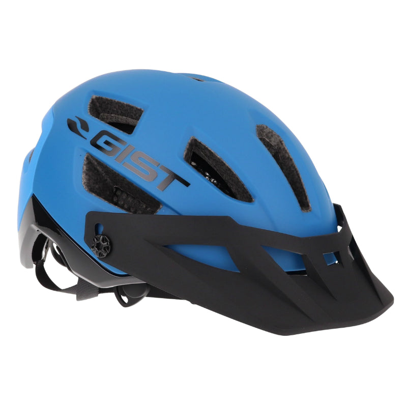 GIST MTB KOP BLUE IN-MOLD ADULT BICYCLE HELMET SIZE 56-62 WITH 3-POSITION ADJUSTABLE VISOR AND FIT-SYSTEM (SOLD IN BOX)