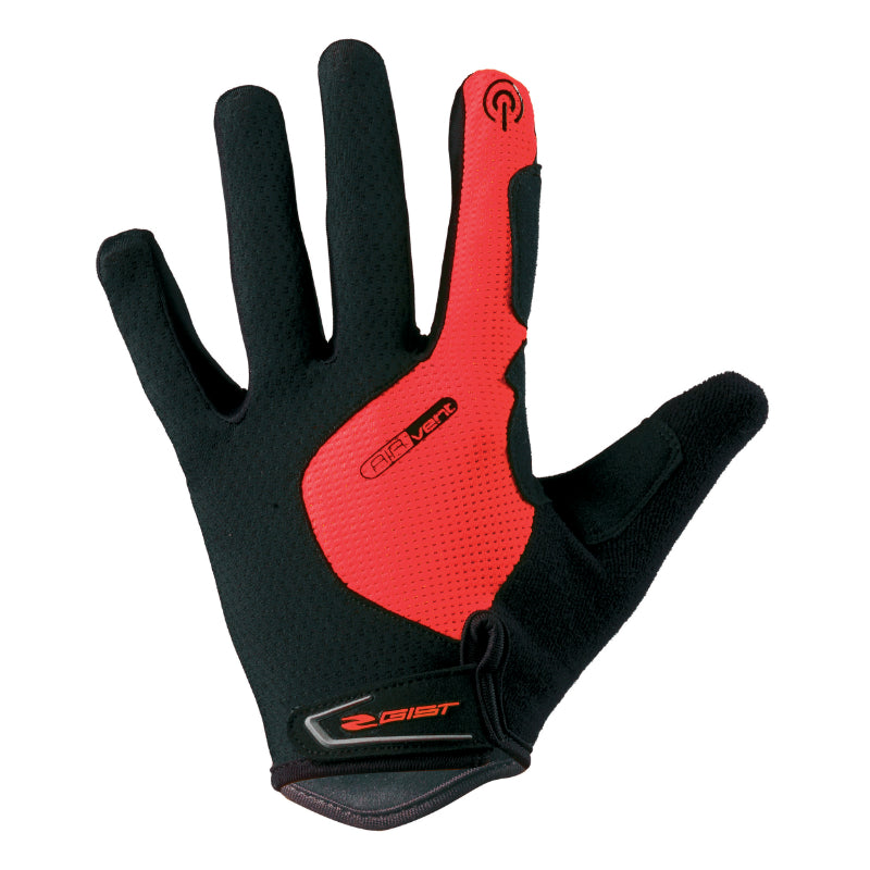 MTB HANDSCHOENEN LANG GIST HERO GEL ROOD M (PAAR OP KAART) TOUCHSCREEN COMPATIBEL -5532