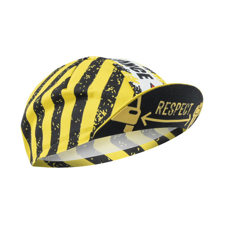 DECO RESPECT BICYCLE CAP BLACK - YELLOW