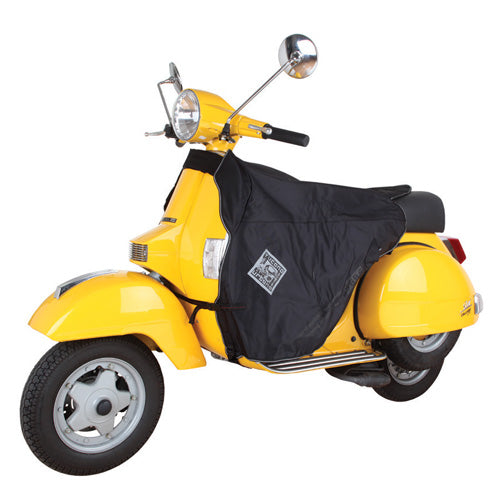 TABLIER COUVRE JAMBE TUCANO POUR PIAGGIO 50 VESPA ET3, 125 PX - SYM 50 FIDDLE, 125 FIDDLE - HONDA 50 SH 1984+2000 (R013-X) (TERMOSCUD) (SYSTEME ANTI-FLOTTEMENT SGAS)