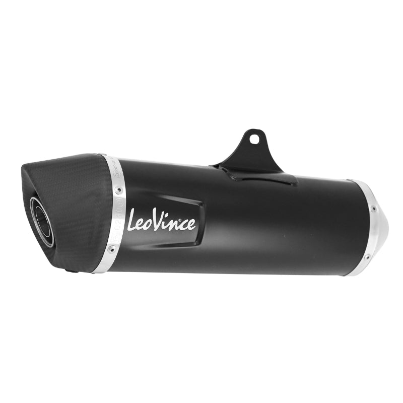 UITLAAT MAXISCOOTER LEOVINCE SBK NERO VOOR YAMAHA 500 TMAX 2008+2011 (CARBON CUP) (ZONDER KATALYSATOR) (CE GOEDGEKEURD) -REF 14013-