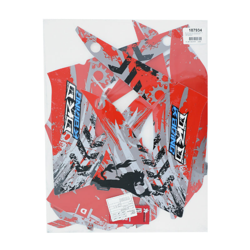 STICKER-STICKER-KIT DECORS ORIGINEEL DERBI 50 SENDA DRD 2011+2013 ROOD -86718000W5R-