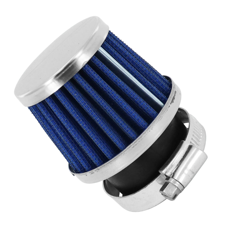 FILTRE A AIR REPLAY KN SMALL FD CHROME-BLEU FIXATION DROITE DIAM 35-28