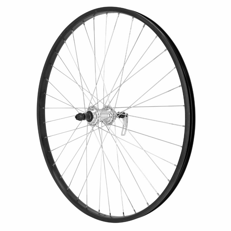 MTB WIELVERGRENDELING SKATE 26" M110 ACHTER ZWART ZILVEREN NAAF VRIJLOOP 7-6V VELG 21C