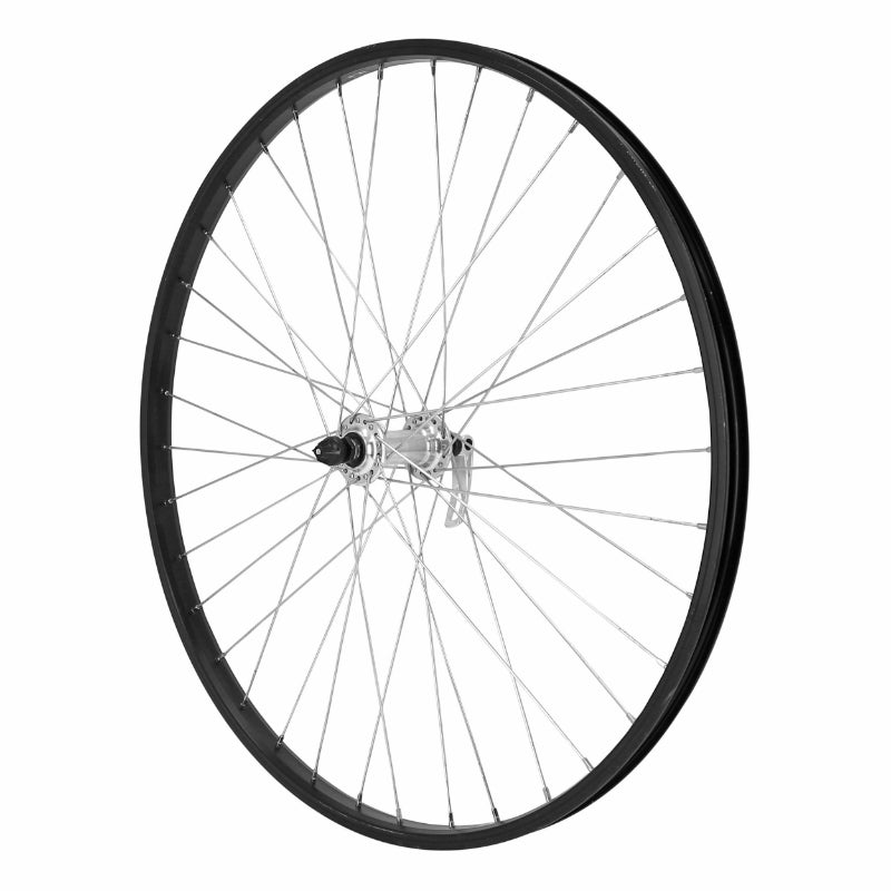 MTB WIELVERGRENDELING SKATE 26" M110 VOORZWART ALU ZILVEREN NAAF 21C VELG