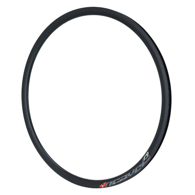 JANTE ROUTE 700 GRAVEL NOIR 36T. DISQUE TUBELESS READY DOUBLE PAROI PROFIL 28mm - 622x19c