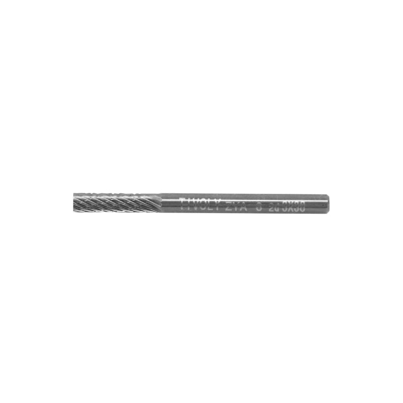 MINI TIVOLY VIJL CILINDRISCHE HARDMETALEN FREZEN DIAM 3 mm L 38 mm (VERKOCHT PER EENHEID)