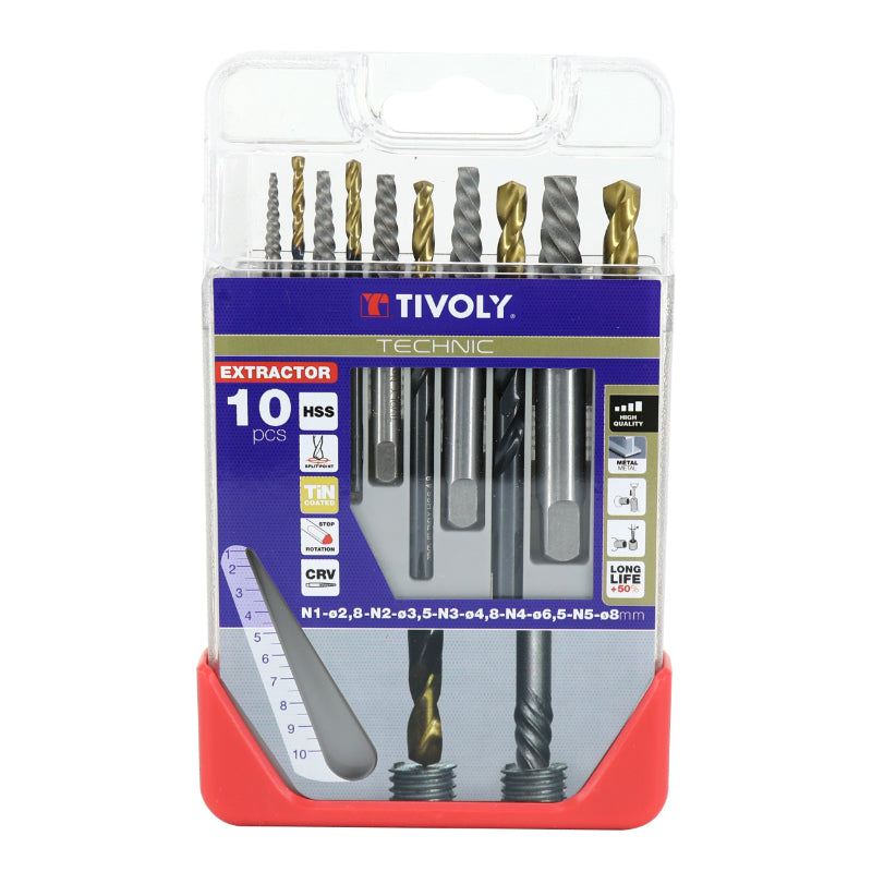 EXTRACTEUR TIVOLY DE GOUJONS CASSES (COFFRET 10 PIECES)