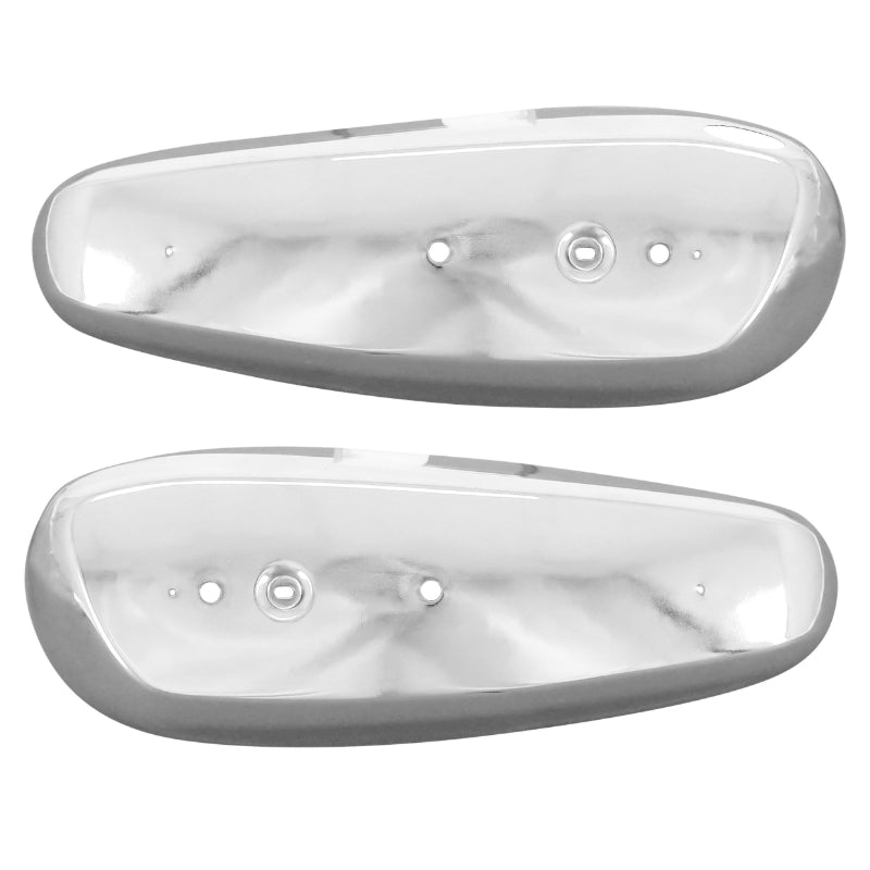 ADAPTABLE MOTOBECANE-MBK 85, 88, 881 CHROME MOPED TANK TRIM COVER (PAIR) -P2R SELECTION-