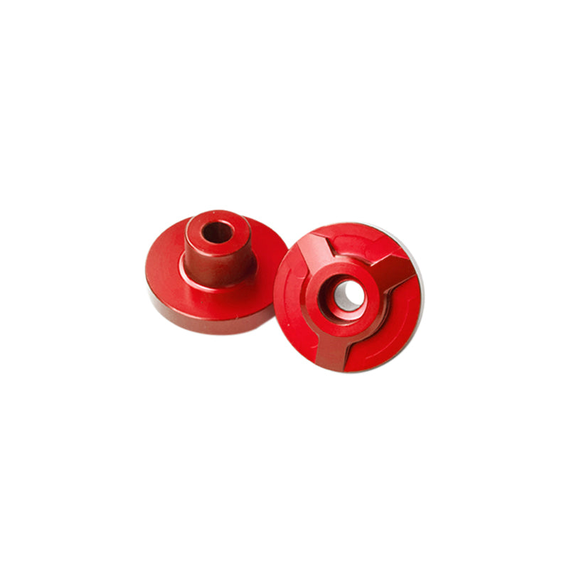 YASUNI PRO RACE ALU CNC RED HANDLEBAR END CAP DIAM 14 mm FOR 28.6 mm HANDLEBAR (PAIR)