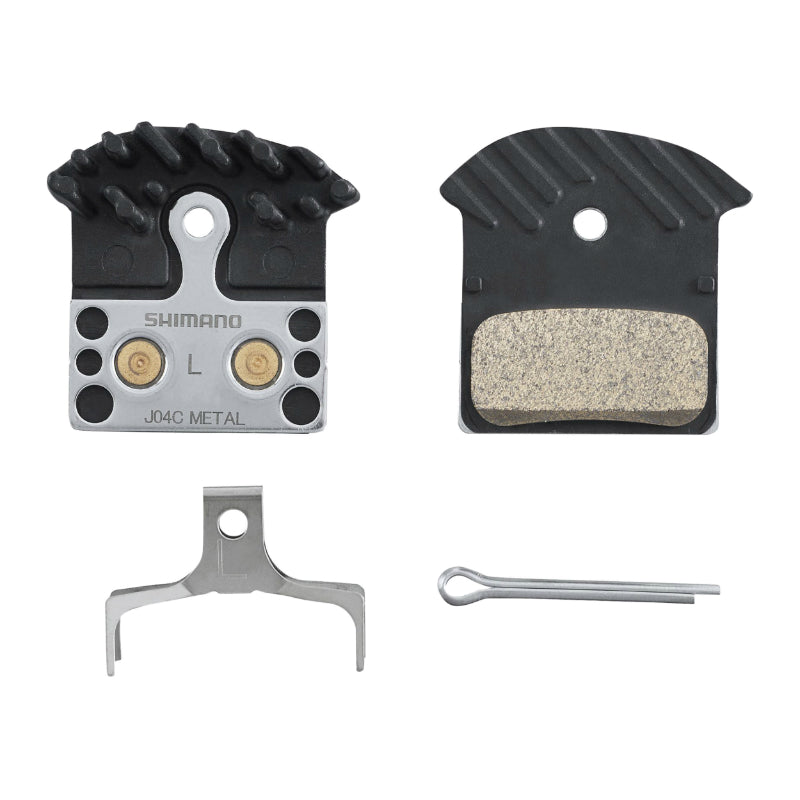 SHIMANO XT M8000-M785 - XTR M9000-M985 SLX M666-M675 DEORE M6000-M615- RS785 MTB BRAKE PADS (SHIMANO GENUINE ICE-TECH METAL) -J05 (PAIR ON CARD) (SEE ARGUMENT)