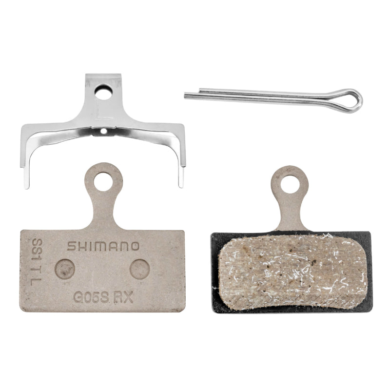 SHIMANO XT M8000-M785 - XTR M9000-M985 SLX M666-M675 DEORE M6000 MTB BRAKE PADS (SHIMANO GENUINE RESIN) - G05S (PAIR ON CARD) (SEE ARGUMENT LIST)