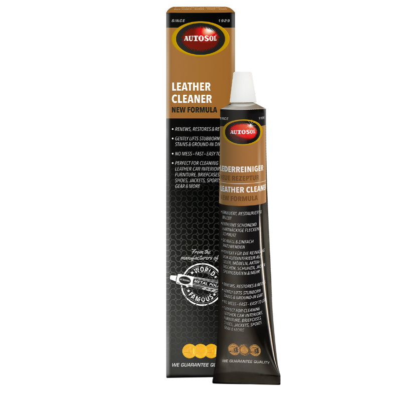 AUTOSOL LEATHER CLEANER LEATHER RENOVATOR (75 ml TUBE) (MADE IN GERMANY - PREMIUM QUALITY)