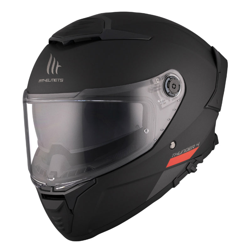 CASQUE INTEGRAL MT THUNDER 4 SV UNI NOIR MAT    XS  (DOUBLE ECRANS - PINLOCK READY - FOGOFF READY) (ECE 22.06)