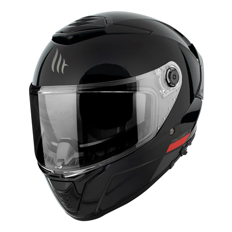 CASQUE INTEGRAL MT THUNDER 4 SV UNI NOIR BRILLANT    XS  (DOUBLE ECRANS - PINLOCK READY - FOGOFF READY) (ECE 22.06)