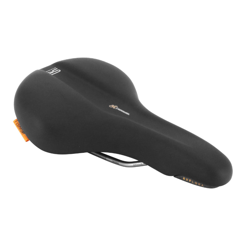 SELLE ROYAL EXPLORA GEL AVEC CANAL ANATOMIQUE TREKKING MODERATE NOIR 273x171mm 415 g